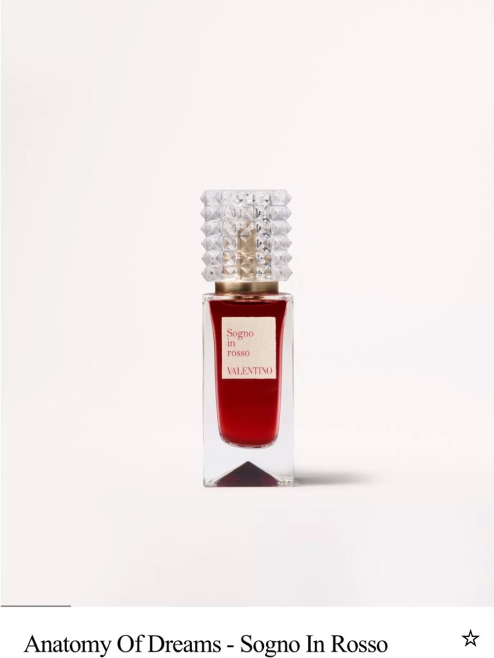 Valentino Sogno In Rosso Perfume 30 ML/1.044 ounce